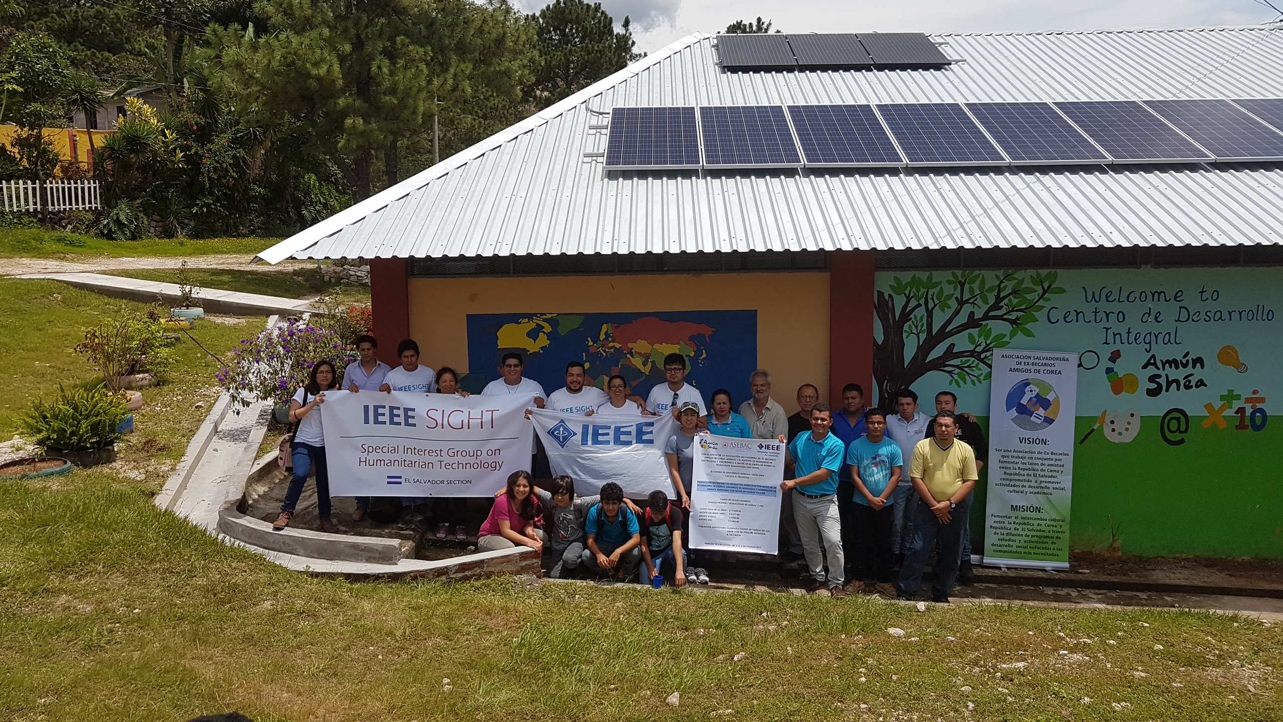 Grupo SIGHT El Salvador instala sistema fotovoltaico en comunidad de Perquín