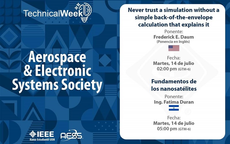 Technical Week Universidad Don Bosco: IEEE Aerospace and Electronic Systems Society