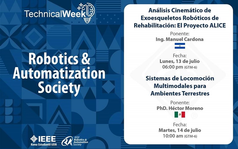 Technical Week Universidad Don Bosco: IEEE Robotics and Automation Society