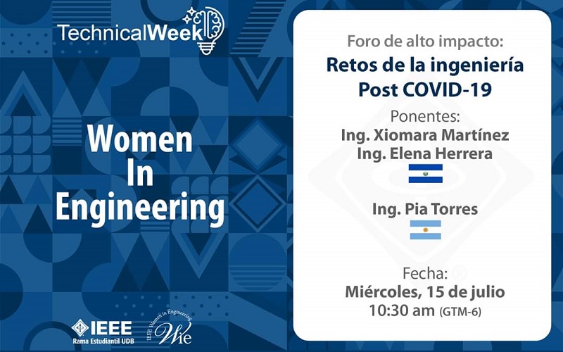 Technical Week Universidad Don Bosco: IEEE Women in Engineering